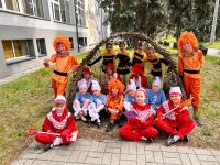 Uczennice z zespołu Mini Pląs